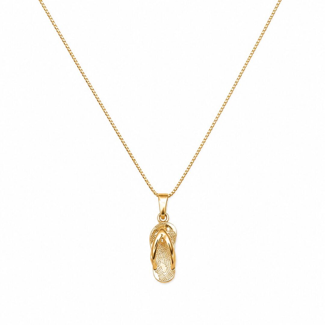 Chancleta necklacke 18''