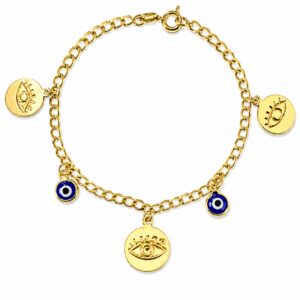 Evil eye bracelet 7"