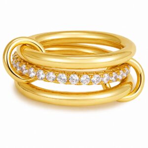 Stacked zirconia ring
